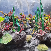 Coral Artificial Apilable de Resina PU, Arrecife de Coral Simulado, Decoración para Acuario, Adorno para Pecera, Set de Paisajismo