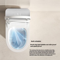 Litière pour chat électrique intelligente de qualité supérieure, réservoir de toilette automatique en céramique et plastique autonettoyant, toilette intelligente pour salle de bain