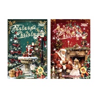 Autocollants créatifs pour journal de Noël, film de découpe PET, autocollants décoratifs DIY, 20 feuilles d'autocollants dans un seul livre