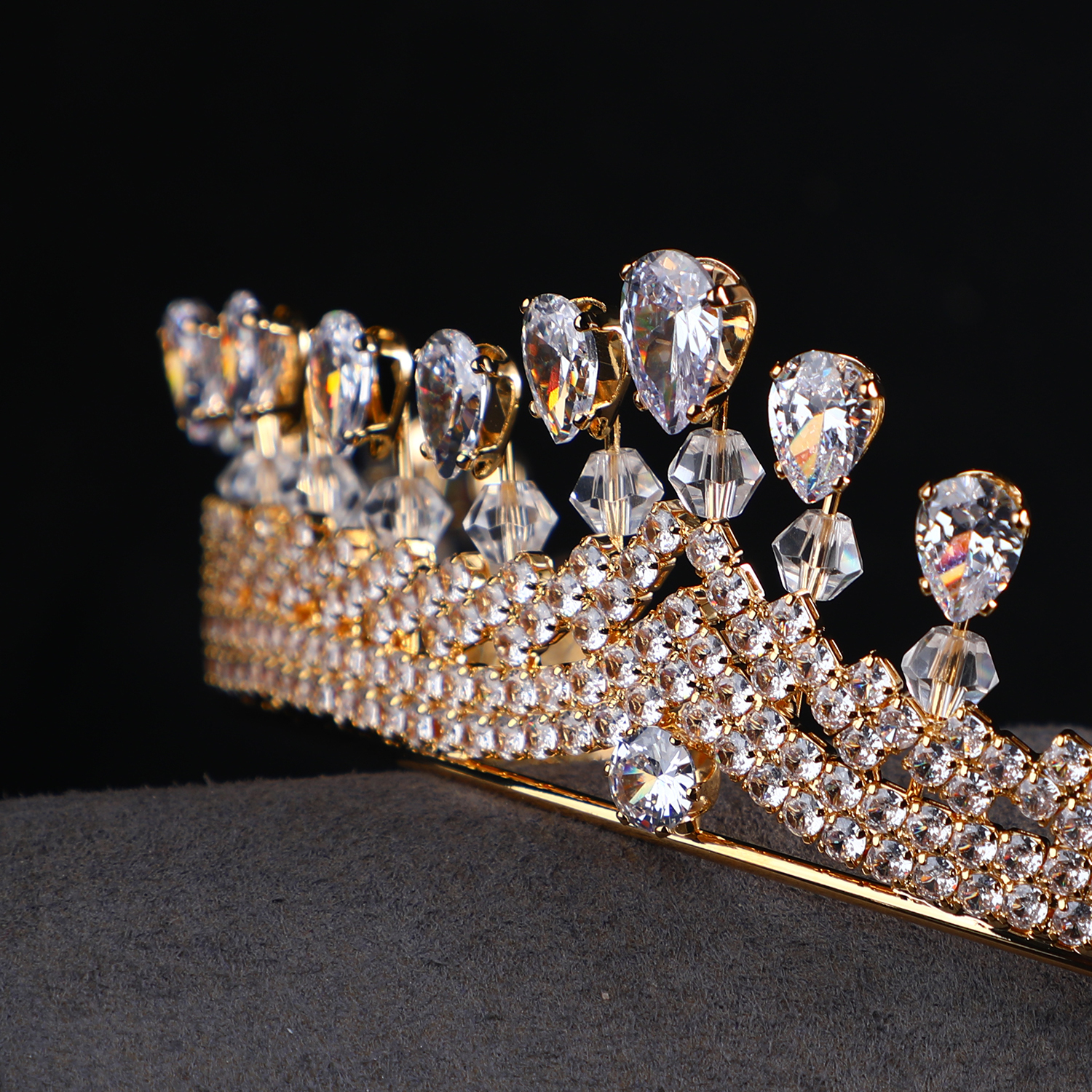 Luxury High End Quality Gold Crown - Women Accessories Gold Leaf Fairy Tiara. Queen Clarion Inspired Gold Crown. - Etsy main image 2