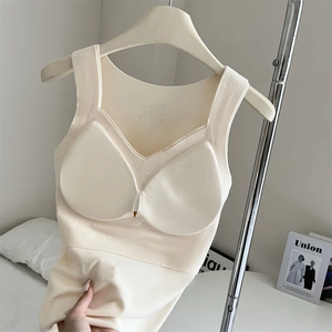 Chaleco sin mangas para mujer Sujetador superior Logotipo personalizado Nuevo estilo Tallas grandes Sujetador de tubo sin costuras Envoltura en el pecho Hermoso encaje Espalda Camisolas - Product Image 5