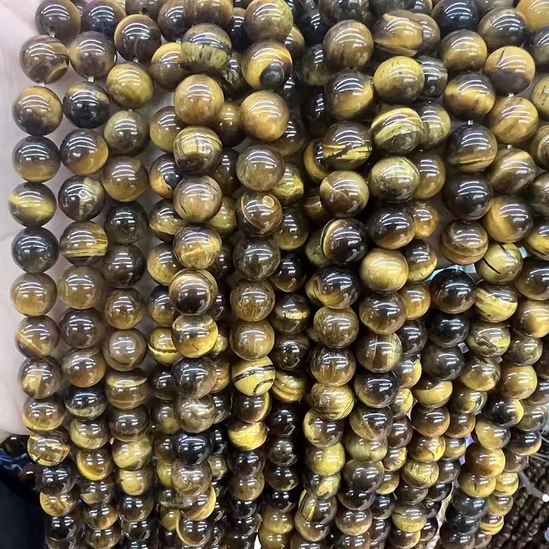 Wholesale Tiger Eye Agate Quartz Round Loose Beads 4/6/8/10/12mm Natural Stone Jewelry Making DIY Bracelet Necklace Components