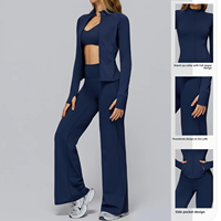Veste de sport personnalisée pour femme, coupe ajustée, avec trous pour les pouces, idéale pour la gym, la course, le yoga et les activités sportives, fermeture éclair intégrale