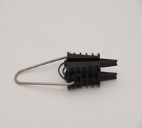 Pince de tension isolante en acier inoxydable de type DCR (noire) pour lignes électriques - Modèles Chencheng Power DCR-1/DCR-2/DCR-3