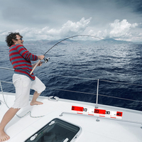 Ruban de mesure pliable et écologique pour poissons, avec support adhésif, pour la mesure des poissons d'eau salée sur les bateaux de pêche