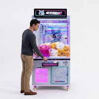 Machine à griffes intelligente de grande taille avec lecteur de cartes pour les zones de jeux pour enfants et les centres commerciaux modernes à fort trafic
