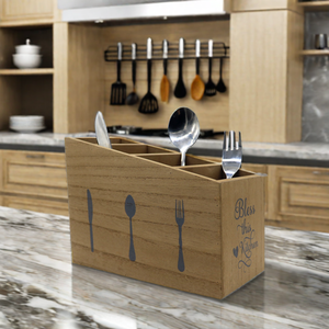 Organisateur d'ustensiles en <span class=keywords><strong>bois</strong></span> personnalisable Boîte de rangement de <span class=keywords><strong>cuisine</strong></span> personnalisée Ustensiles Organisateur de bureau élégant Boîte de rangement de <span class=keywords><strong>cuisine</strong></span> élégante - Product Image 6