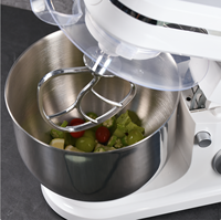 Batteur sur socle électrique professionnel en acier inoxydable pour cuisine, mélangeur de pâte à pain, batteur à œufs et lait, machine à mélanger les aliments