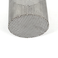 Filtre à mailles rondes personnalisable, baril en acier inoxydable 304, panier perforé, baril en maille métallique