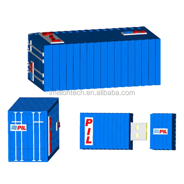 logistics giveaway souvenir pvc container usb pen drive gift mini container usb flash drive