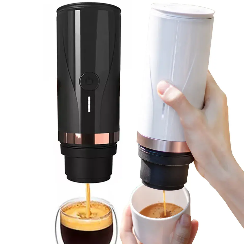 Oem All In One Design Italian 12v Portable Espresso Machine 5v Usb Charging Fully Automatic Mini Capsule Instant Coffee Maker