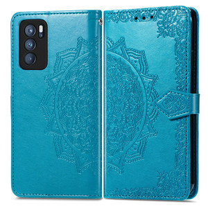 Funda de cuero con tapa para <span class=keywords><strong>OPPO</strong></span> Reno11 10 Pro Plus <span class=keywords><strong>5G</strong></span> Reno6 <span class=keywords><strong>Z</strong></span> Reno5 F <span class=keywords><strong>Reno4</strong></span> Reno3 A1K A12 A15 A53 A16 Mandala en relieve funda tipo billetera - Product Image 6