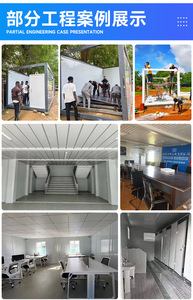บ้านพักยามแบบคอนเทนเนอร์สมัยใหม่ พร้อมแผงไม้และโครงเหล็กทรงสี่เหลี่ยม - Product Image 3