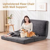 Colchón Plegable Gigante de 90"x 47" para Sala de Estar, Antideslizante, Tipo Puff, Sofá de Piso, Tatami, Futón