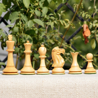 Juego de Ajedrez Blackmore Grandmaster con Piezas de Madera, para Interior/Exterior, con Empaque Personalizado, Superventas
