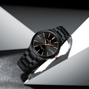 NAVIFORCE 9214 ブラック メンズ腕時計 高級日本製ムーブメント クォーツ腕時計 プライベートラベルメーカー 中国製腕時計 ヘレンウーア - Product Image 4