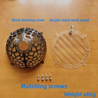 C223 Kit de montage de boule flottante de fougère Staghorn Protector Water Plant Flower Soil Cap Amovible Suspension Cover