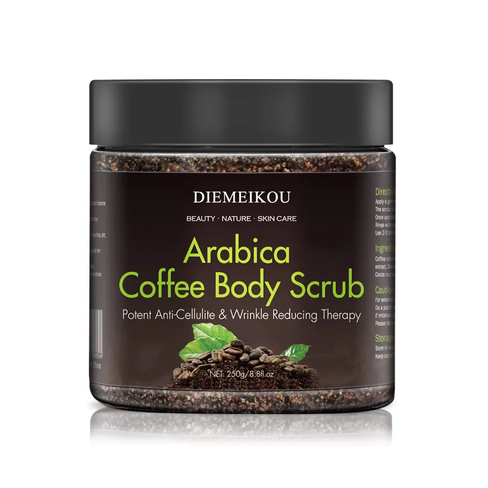 Private Label 100% Natural Body Scrub Exfoliation für Dry Dead Skin Deep Cleansing und Moisturizing Body Coffee Scrub