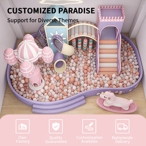 Speeltoestellen voor binnen, sprookjes-thema, met ballenbak en glijbaan, aanpasbaar voor kleuterscholen, rechtstreeks van de fabriek. - Product Image 4