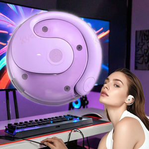 หูฟังไร้สายแบบใส่ในหู BY01 OWS Mini TWS พร้อมไฟ LED แสดงสถานะแบตเตอรี่ ชิปเซ็ต JL ตัดเสียงรบกวน กันน้ำระดับ IPX5 ไฟ RGB สำหรับเล่นเกม เชื่อมต่อผ่านบลูทูธ - Product Image 4