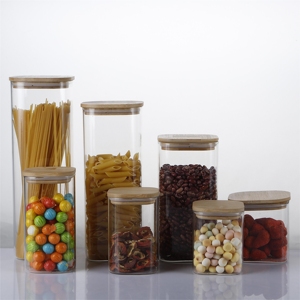 Bocaux en verre personnalisés <span class=keywords><strong>de</strong></span> différentes tailles, verrerie <span class=keywords><strong>de</strong></span> <span class=keywords><strong>conservation</strong></span>, récipients en verre, bocaux <span class=keywords><strong>de</strong></span> rangement pour cuisine, bocaux à épices en verre - Product Image 4