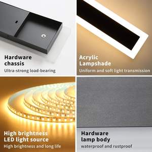 Vente en gros de lampes murales solaires de haute qualité, longues et linéaires, 5W 6V, économes en énergie, IP65, pour extérieur, jardin, éclairage extérieur - Product Image 5