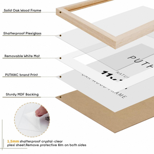 Cadre <span class=keywords><strong>photo</strong></span> <span class=keywords><strong>en</strong></span> bois créatif pour accrochage mural, écologique, durable, format A4, personnalisable, support de cadre <span class=keywords><strong>photo</strong></span>, cadeau commémoratif - Product Image 3