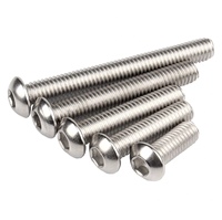 M2-M12 ISO 7380 Stainless Steel Hex Socket Pan Button Head Bolt Screw Nut Washer SS304/316 Custom Sizes