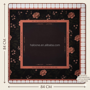 Tapete <span class=keywords><strong>de</strong></span> <span class=keywords><strong>Mesa</strong></span> <span class=keywords><strong>de</strong></span> Mahjong <span class=keywords><strong>de</strong></span> Lujo HaloOne con Diseño Floral, Plegable, con Base <span class=keywords><strong>de</strong></span> Goma, Superficie Silenciosa, Diseño Elegante para Noches <span class=keywords><strong>de</strong></span> Juego y Decoración del Hogar - Product Image 6