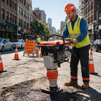 Compacteur à moteur thermique pour la construction routière, le remblaiement des fosses de drainage et des tuyaux