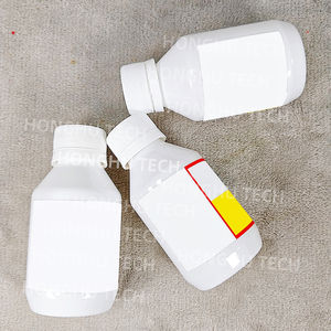 Bouteille en plastique vide Tuscosed 125 ml avec étiquettes jaunes et petite boîte en papier, livraison à domicile, ensemble complet - Product Image 1
