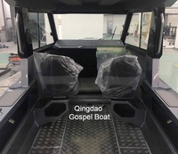 Bateau de pêche en aluminium confortable à vitesse rapide de 6m 20 pieds avec toit rigide à vendre
