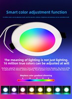 Downlights Led aprobados por Saa estándar australiano de Nueva Zelanda 2700K-6500K regulable Wifi Rgbcw Zigbee Smart Home Ip44 Down Light