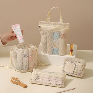 New Mesh Wash Bag Portable Travel <b>Makeup</b> Bag Mesh Cosmetic Bag for Toiletry <b>Case</b> - Product Image 1