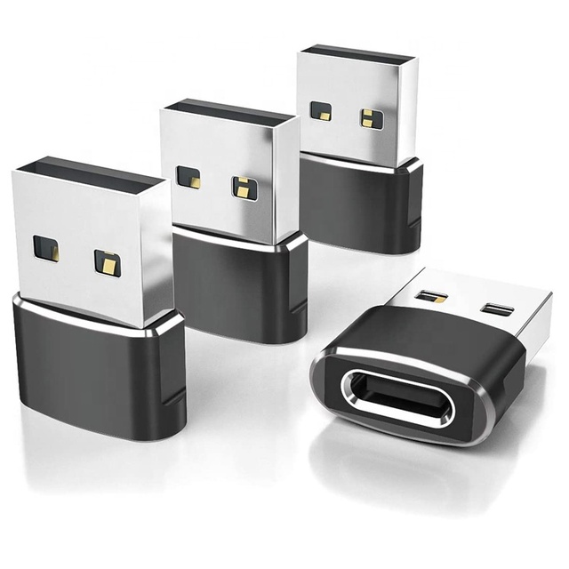 Multi Colors Metal Shell USB Type C Female to USB Male Adapter Brand New Plug and Play