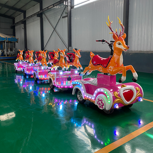 <span class=keywords><strong>Tren</strong></span> Turístico de 8 Plazas para Centros de Entretenimiento, <span class=keywords><strong>Tren</strong></span> Eléctrico Divertido para Niños, Paseos en <span class=keywords><strong>Tren</strong></span> sin Rieles en Interiores en el Centro Comercial - Product Image 3