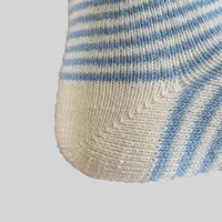 Calcetines Casuales para Bebé 100% Algodón - Diseño Clásico a Rayas, Tejido Antideslizante, Secado Rápido, Transpirables, Marca MU