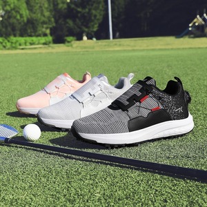 Chaussures de golf unisexes en mesh avec semelle extérieure en caoutchouc et semelle intermédiaire en EVA, design respirant à enfiler pour hommes et femmes - Product Image 3