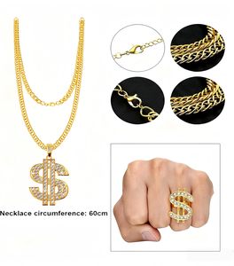 Kit <span class=keywords><strong>de</strong></span> <span class=keywords><strong>Disfraz</strong></span> Hip Hop Años 80 y 90, Accesorios <span class=keywords><strong>de</strong></span> Rapero, Gafas <span class=keywords><strong>de</strong></span> Sol, Sombrero, Cadena, Anillo, Decoración <span class=keywords><strong>de</strong></span> Fiesta <span class=keywords><strong>de</strong></span> Halloween para Hombres y Mujeres, Metal - Product Image 2