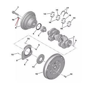 สกรูเพลาข้อเหวี่ยง9810177780สำหรับ Citroen berlingo III 1.2 16V AIC Pulley Bolt M8 x 1,25 03553400 16 139 774 8สภาพใหม่ - Product Image 2