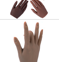 Entraînement des ongles mains réglables en Silicone, outil pour les ongles, entraînement artistique, réaliste