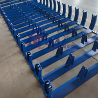 Support de rouleau de convoyeur en acier anti-corrosion à pulvérisation électrostatique réglable et personnalisé pour système de convoyeur à bande XAN