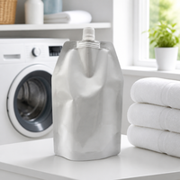 Prêt à expédier – Pochette souple à bec verseur de forme spéciale 500 ml, blanche, pour emballage de liquides (boissons, détergents)