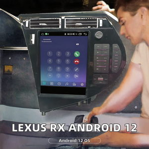 Écran tactile LCD vertical Android 12 Lexus RX 2009-2014 Noir GPS Navi Lecteur multimédia Radio Magnétophone Stéréo Autoradio DSP - Product Image 2