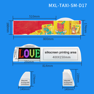 Caja de linternas de Taxi de publicidad Digital económica de alta calidad con pantalla superior de coche de publicidad inteligente Led de Taxi a todo Color - Product Image 4