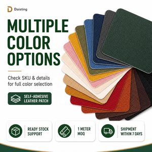 Cuero Sintético Ecológico <span class=keywords><strong>de</strong></span> PU Nappa Suave <span class=keywords><strong>de</strong></span> 0.6mm, Disponible en Varios Colores para Bolsos, Tapicería, Sofás y Automóviles - Product Image 6