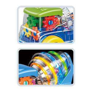 Camion jouet électrique <span class=keywords><strong>en</strong></span> plastique transparent avec mélangeur, camion jouet avec lumière et <span class=keywords><strong>musique</strong></span> pour enfants - Product Image 5