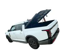 Couverture de benne rigide pliable en alliage d'aluminium, étanche, avec verrouillage, pour pick-up Ford Ranger - Installation sans perçage, revêtement poudré
