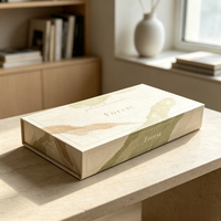Boîte d'emballage de luxe personnalisée Forest Packing, boîte cadeau en papier magnétique pour cosmétiques, bijoux, vêtements