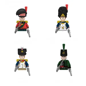 고지 보병 미니 블록 빌딩 블록 장난감 어린이의 N013-016 프랑스 군인 나폴레옹 육군 장교